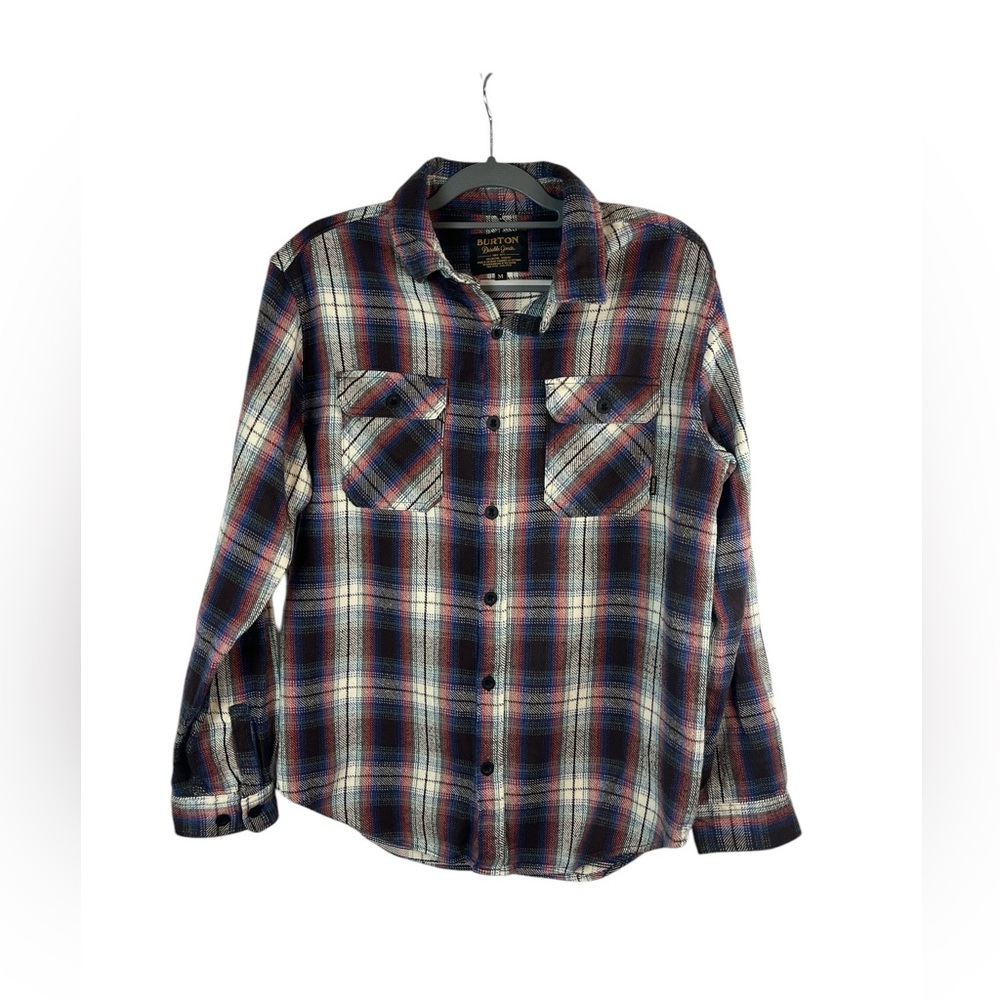 Burton Durable Goods men’s heavy outdoor hiking camping flannel shirt size M